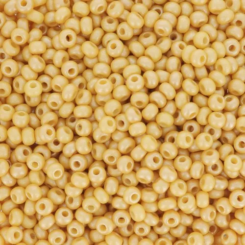 Preciosa Seed Beads 11/0 2 mm - Permalux Yellow Brown x20g