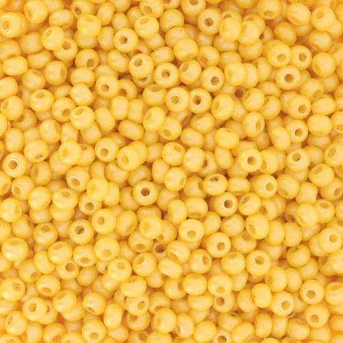Preciosa Seed Beads 11/0 2 mm - Permalux Dark Yellow x20g