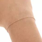 Cable chain chain 1.7 mm - Rose Gold filled x 50 cm