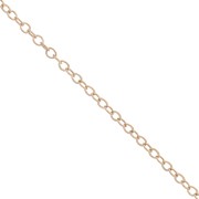 Cable chain chain 1.2 mm - Rose Gold-filled x 1m