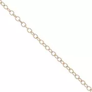 Cable chain chain 1.2 mm - Rose Gold-filled x 1m