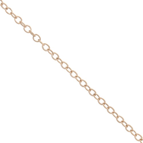 Cable chain chain 1.2 mm - Rose Gold-filled x 1m