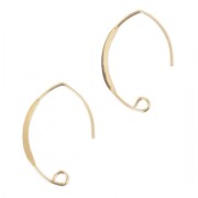 Gold filled 25mm Earhook x2