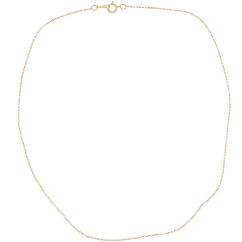 Gold filled Choker Cable chain links 1.1mm x 41.5cm