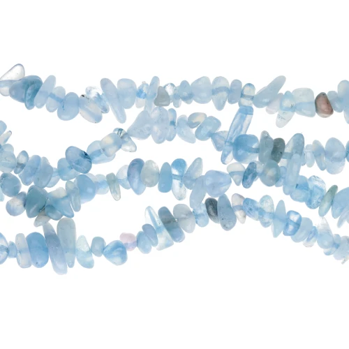 5-8mm Gemstone chip beads - Aquamarine x80cm