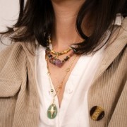 5-8mm Gemstone chip beads - Aquamarine x80cm