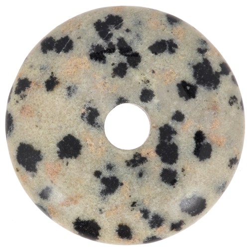 20mm gemstone Donut - Dalmatian Jasper x1