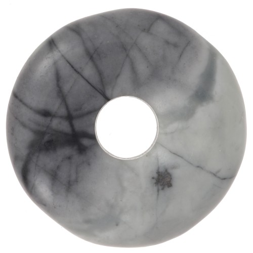 20mm gemstone Donut - Picasso Jasper x1