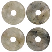 20mm gemstone Donut - Labradorite x1