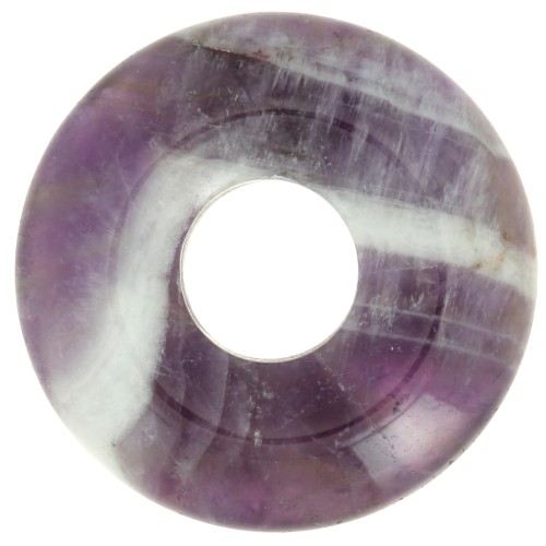 20mm gemstone Donut - Amethyst x1