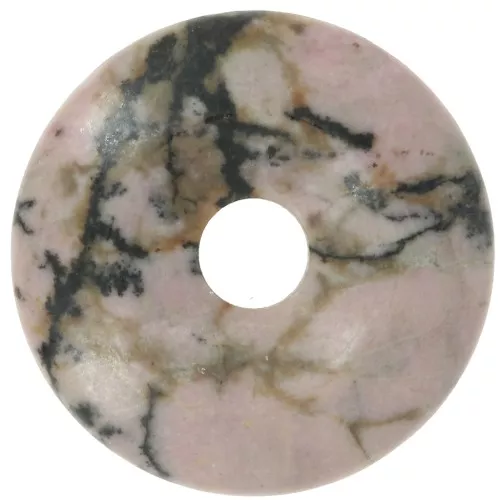 20mm gemstone Donut - Rhodonite x1