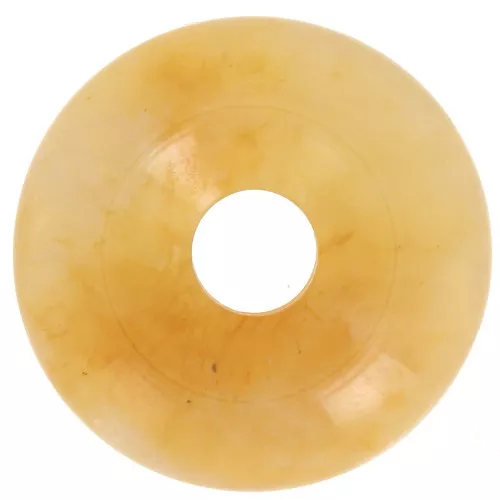 20mm gemstone Donut - Yellow Jasper x1