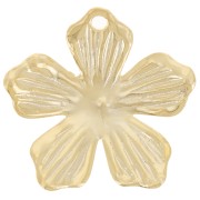 16mm Flower charm - Fine gold plated x1