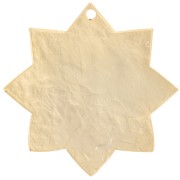 29mm Hammered sun pendant - Fine Gold Plated x1