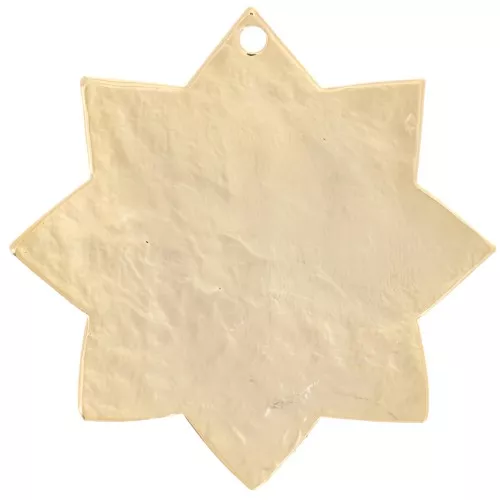 29mm Hammered sun pendant - Fine Gold Plated x1