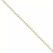 Forçat chain 1.7 mm - Stainless steel 304L Gold x10m