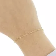 1.7 mm 304L Stainless steel cable mesh chain - Gold Tone x10m