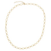 6.3mm Stainless steel 304L Necklace - Gold x47cm|raw }}