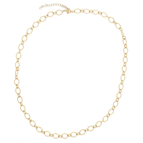 6.3mm Stainless steel 304L Necklace - Gold x47cm