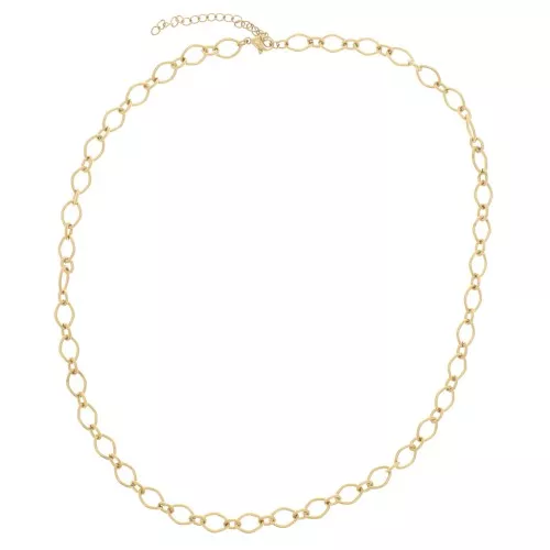 6.3mm Stainless steel 304L Necklace - Gold x47cm