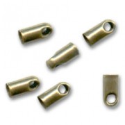 Terminators for 0.9mm thread  Bronze tone x20