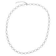 6.3mm Stainless steel 304L Fancy alternating mesh necklace x47cm|raw }}