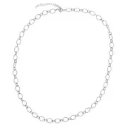 6.3mm Stainless steel 304L Fancy alternating mesh necklace x47cm