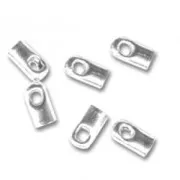 Terminators for 0.9mm thread fine silver platingx20