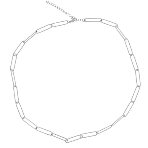 5mm Stainless steel 304L Rectangle mesh necklace x47cm