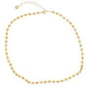 5mm Stainless Steel 304L Ball Link Necklace - Gold x48cm