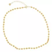 5mm Stainless Steel 304L Ball Link Necklace - Gold x48cm