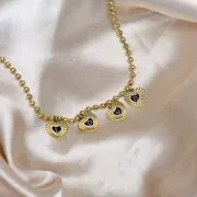 5mm Stainless Steel 304L Ball Link Necklace - Gold x48cm