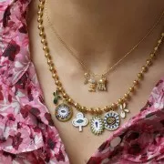 5mm Stainless Steel 304L Ball Link Necklace - Gold x48cm