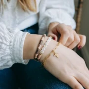 4.1mm 304L Stainless Steel Rectangle Mesh Bracelet - Gold x20cm