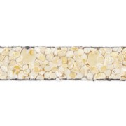 5mm Reconstituted leather lace sand effect - Beige x30cm