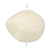 9x12mm Opaque resin nugget beads - Ecru x8