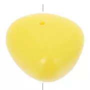 12x15mm Opaque resin nugget beads - Sunshine yellow x6