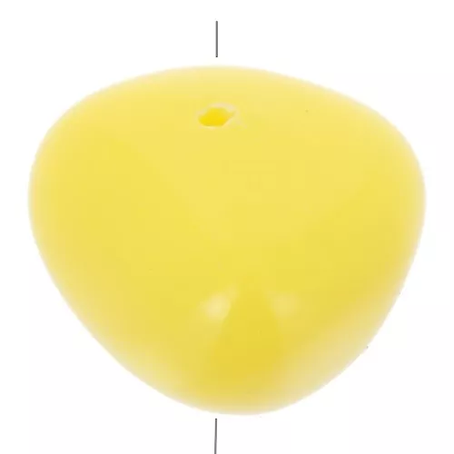 12x15 mm opaque resin nugget beads - Sun Yellow x6