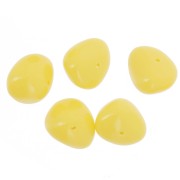 12x15mm Opaque resin nugget beads - Sunshine yellow x6