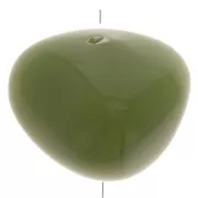 12x15mm Opaque resin nugget beads - Khaki x6