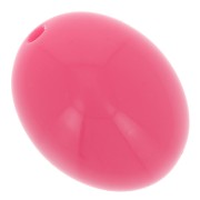 14x11mm Opaque resin olive beads - Candy pink x6