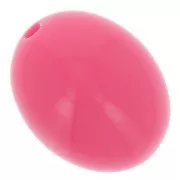 14x11mm Opaque resin olive beads - Candy pink x6