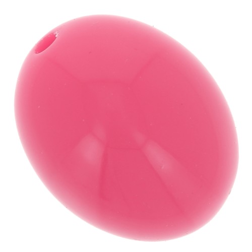 14x11mm Opaque resin olive beads - Candy pink x6