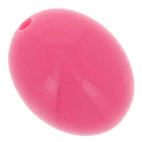 14x11mm Opaque resin olive beads - Candy pink x6
