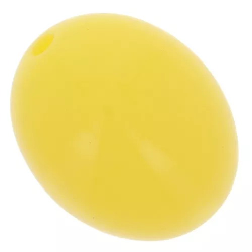 14x11mm Opaque resin olive beads - Sunshine yellow x6