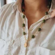 14x11mm Opaque resin olive beads - Sunshine yellow x6