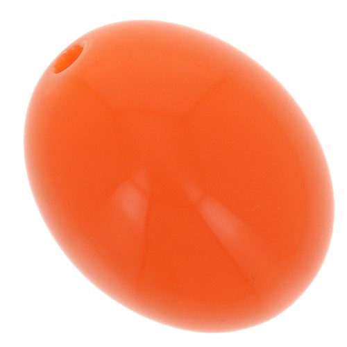 14x11mm Opaque resin olive beads - Orange x6