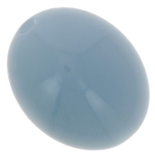 14x11mm Opaque resin olive beads - Smoked blue x6