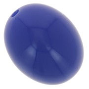 14x11mm Opaque resin olive beads - Hard blue x6|raw }}