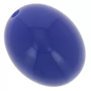 14x11mm Opaque resin olive beads - Hard blue x6